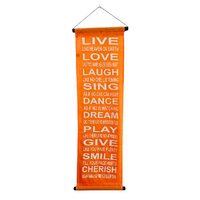 Hanging Banner LIVE LAUGH LOVE (Various Colours)
