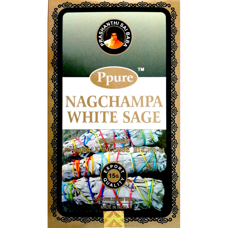 Ppure Incense WHITE SAGE Box of 12 Packets