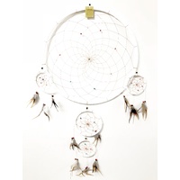 Dream Catcher JUMBO White Suede 55cm