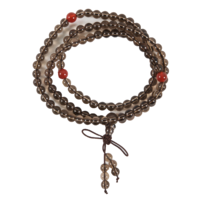 Mala Bead Necklace Smokey Quartz