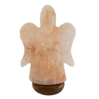 Himalayan Salt Lamp ANGEL With Wood Base