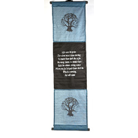Affirmation Banner - Tree Of Life - Turquoise