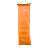 Hanging Banner THINGS WE CAN LEARN FROM DOGS Orange