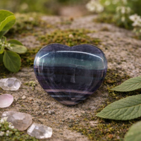 Crystal Heart FLUORITE Single