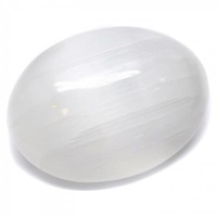 Crystal Palm Stone SELENITE White 5cm