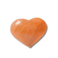 Crystal Palm Stone HEART SELENITE Red 5-6cm