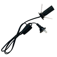 Electrical Cord BLACK 1.5m Base Plate (220v - 240v)