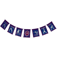 Hand Painted Yoga Flags