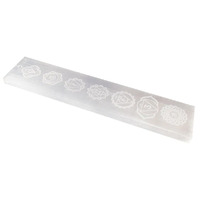 Selenite Crystal CHAKRA INCENSE HOLDER 20cm