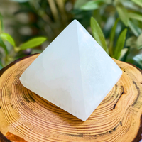 Crystal Pyramid SELENITE White 10x10cm