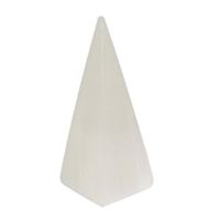 Crystal Pyramid SELENITE White 5x10cm