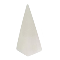 Crystal Pyramid SELENITE White 5x10cm