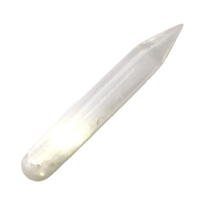Crystal Massage Wand SELENITE White POINTED