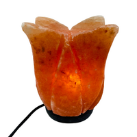 Himalayan Salt Lamp LOTUS FLOWER SMALL Marble Base