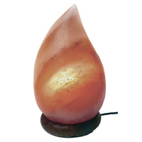 Himalayan Salt Lamp ANGEL TEARDROP Wood Base