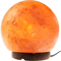 Himalayan Salt Lamp GIANT SUNSET ORB Wood Base