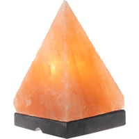 Himalayan Salt Lamp PYRAMID with Marble Base