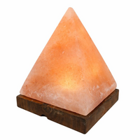 24V Himalayan Salt Lamp PYRAMID 24V Wood Base