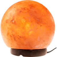 Himalayan Salt Lamp SUNSET ORB Marble Base Low Voltage