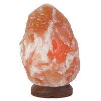 Himalayan Salt NATURAL ORNAMENT 14-16KG with Wooden Base