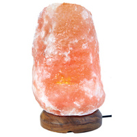 Himalayan Salt Lamp 2-3KG NATURAL Wood Base