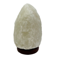 Himalayan Salt Lamp WHITE 2-3kg Wood Base