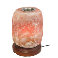 Himalayan Salt Lamp AROMATHERAPY Wood Base