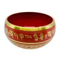 Tibetan Singing Bowl RED 10cm