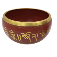Tibetan Singing Bowl RED 12cm