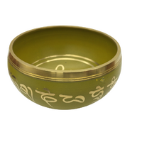 Tibetan Singing Bowl YELLOW 12cm
