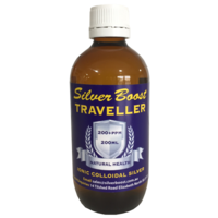 Silver Boost Colloidal Silver TRAVELLER BOTTLE 200PPM 200ml