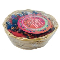 Guatemalan Worry Dolls 72 MINI in a Wicker Basket