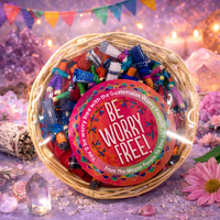 Guatemalan Worry Dolls 72 MINI in a Wicker Basket