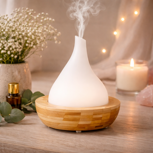 Aryya Aromatherapy Ultrasonic Bamboo Diffuser TEARDROP