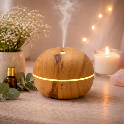 Aryya Aromatherapy Ultrasonic Mini Orb Diffuser WOOD GRAIN