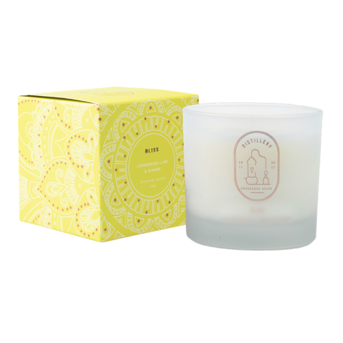 Distillery Soy Candle 190g BLISS Lemongrass, Lime & Ginger