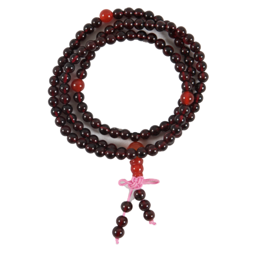 Mala Beads Necklace Garnet
