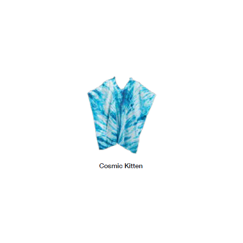 Kaftan Cover Up TIE DYE Blue & Purple MEDIUM