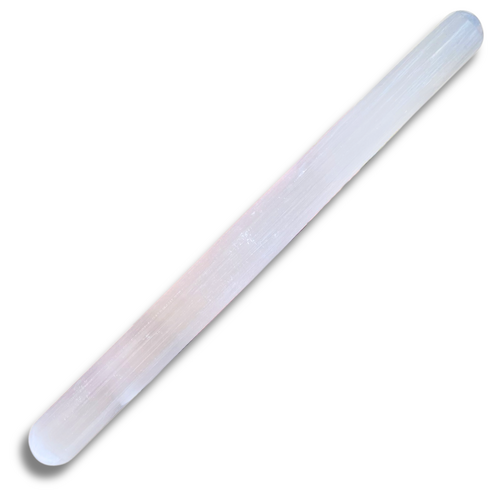 Selenite Crystal SMOOTH WAND White 20cm