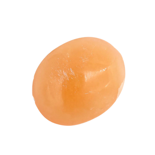 Crystal Palm Stone SELENITE Red 5cm