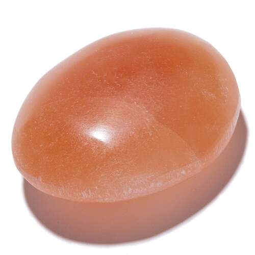 Crystal Palm Stone SELENITE Red 7cm