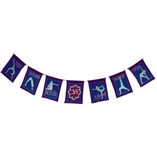 Hand Painted Yoga Flags