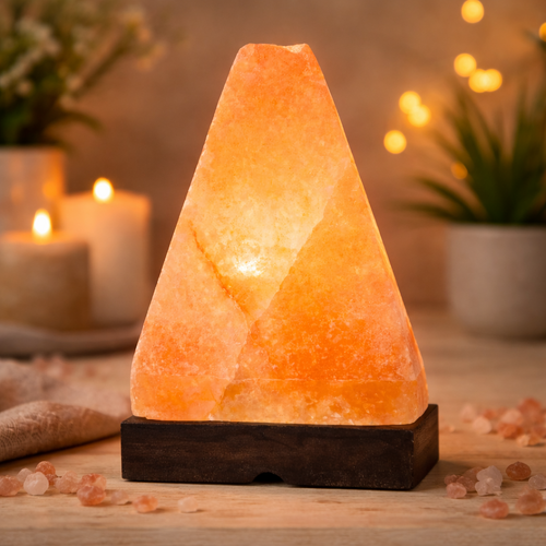 Himalayan Salt Lamp MESA PYRAMID Low Voltage
