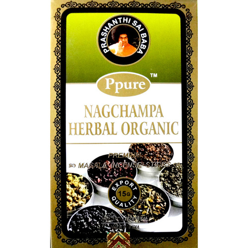 Ppure Incense HERBAL ORGANIC Box of 12 Packets