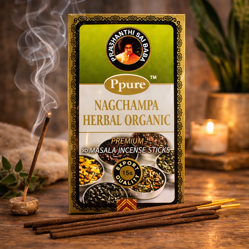 Ppure Incense HERBAL ORGANIC Box of 12 Packets