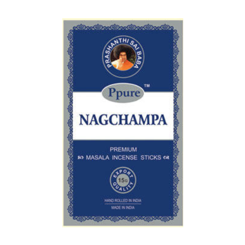 Ppure Incense NAG CHAMPA BLUE Box of 12 Packets