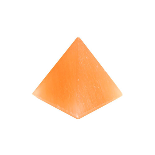 Crystal Pyramid SELENITE Red 5x5cm