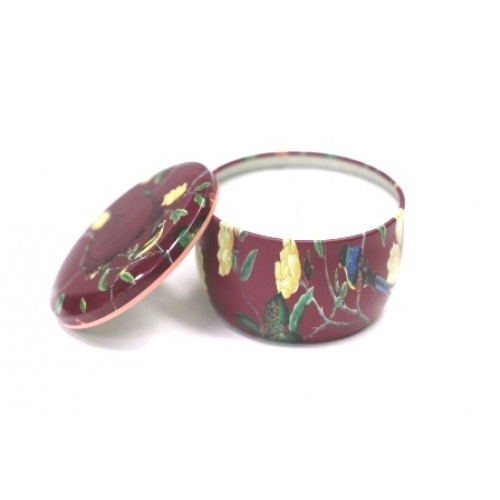 Floral Botanic Mini Candle ROSEWATER LYCHEE 120g Tin