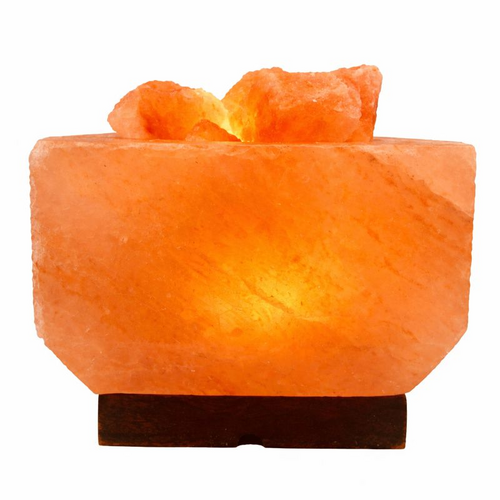 24V Himalayan Salt Lamp CUBE FIREBOWL Low Voltage