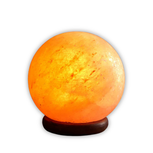 Himalayan Salt Lamp GIANT SUNSET ORB Wood Base